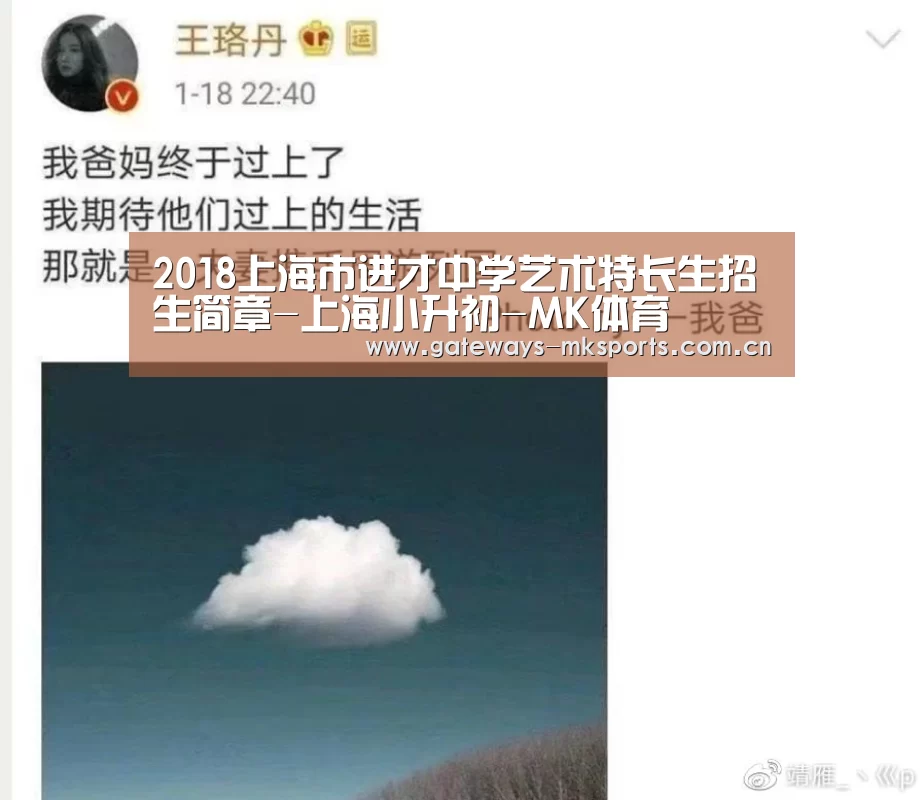 2018上海市进才中学艺术特长生招生简章-上海小升初-MK体育(图3) MK SPORT